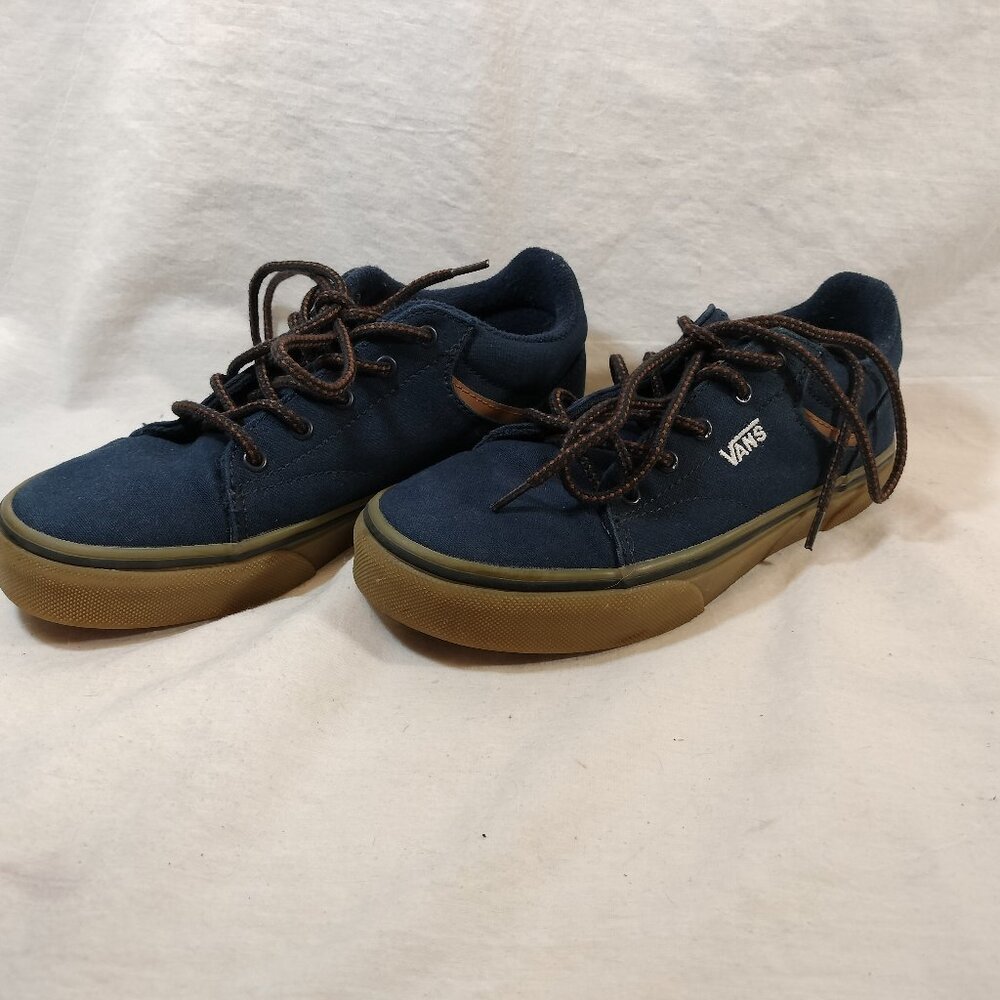 VANS Kids' Seldan Sneaker In Gum Dress‎ Blues (navy)